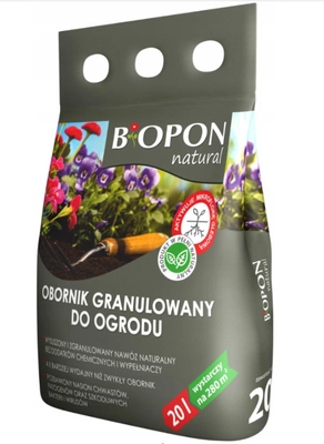 BIOPON NATURAL obornik granulowany do ogrodu 20L