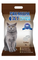 Premium Cat Żwirek Bentonitowy Zbrylający - Kawowy dla kota 5L - 3,9kg  /Opakowanie uszkodzone (2809) !!!