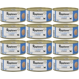 Applaws Cat Tuńczyk z krabem 12x70g PUSZKA