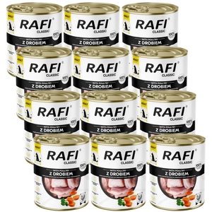 DOLINA NOTECI Mokra karma dla psa Rafi Classic z drobiem 12x800g