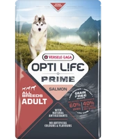 VERSELE-LAGA Opti Life Prime Adult Salmon 2,5kg - karma bezzbożowa dla dorosłych psów z łososiem