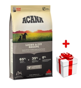  ACANA  Light & Fit Dog 11,4kg + niespodzianka dla psa GRATIS!