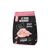 PAN MIĘSKO Kurczak z królikiem XS 400g dla kociąt