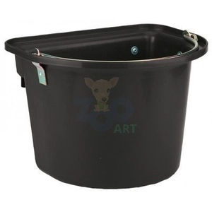 KERBL Pojemnik na paszę z zawiesiem, 12 l, czarny