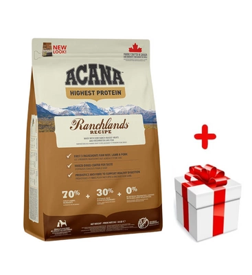 ACANA Ranchlands Dog 2kg + niespodzianka dla psa GRATIS!