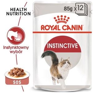 ROYAL CANIN  Instinctive 12x85g w sosie karma mokra w sosie dla kotów dorosłych, wybrednych