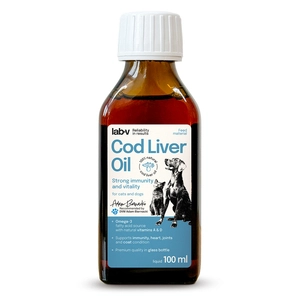 Lab-v Cod Liver Oil – Olej z wątroby dorsza 100% dla psa i kota 100 ml