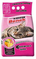 SUPER BENEK Żwirek Compact Cytrusowa Świeżość 10l-7,5kg /Opakowanie uszkodzone (6521) !!!