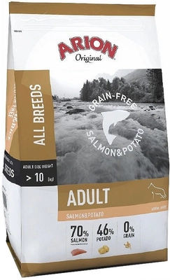 Arion Original Grain-Free Adult Salmon & Potato - Łosoś z ziemniakami 12kg / Opakowanie uszkodzone (1395)