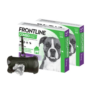 FRONTLINE Combo Spot -On Pies L 20-40kg (pipeta 3x 2,68ml) x2 +Frontline Dozownik na woreczki GRATIS