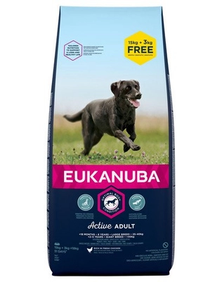 EUKANUBA Adult Large Breed Chicken 17,7kg opakowanie uszkodzone (3083) 