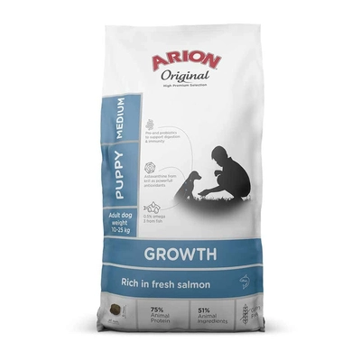 ARION Original Growth Salmon/Fish Puppy Medium 2kg opakowanie uszkodzone (4414)