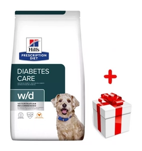 HILL'S PD Prescription Diet Canine w/d 10kg + niespodzianka dla psa GRATIS!