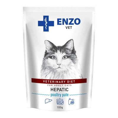 ENZO VET Hepatic drób-pasztet dla kotów 100g