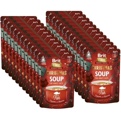 BRIT Cat Christmas Soup Fish 24x75g