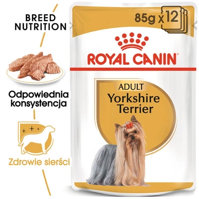 ROYAL CANIN Yorkshire Terrier Adult 24x85g karma mokra - pasztet, dla psów dorosłych rasy yorkshire terrier