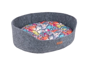 AMIPLAY- Legowisko owalne 2 w 1 Hygge- S