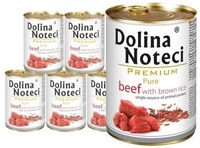 Dolina Noteci Premium Pure Wołowina z ryżem brązowym 6x400g