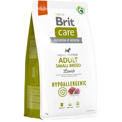 BRIT CARE Dog Hypoallergenic Adult Small Breed Lamb 3kg opakowanie uszkodzone (873)