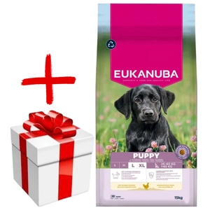 Eukanuba puppy&junior large breed 15kg +  niespodzianka dla psa GRATIS!