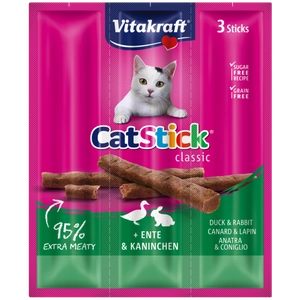 Vitakraft Kabanosy Cat Stick Mini królik z kaczką dla kota 18g