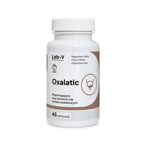 Lab-v Oxalatic – Wsparcie dla kotów przy tworzeniu się kamieni oksalatowych 45 kapsułek