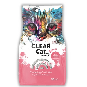 Clear Cat Blanco Baby Powder żwirek bentonitowy 20l - 17kg / Opakowanie uszkodzone (1849, 2424)!!!