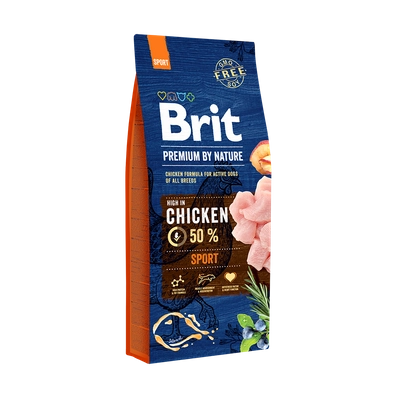 BRIT Premium By Nature Sport 15kg /Opakowanie uszkodzone (7936) !!!