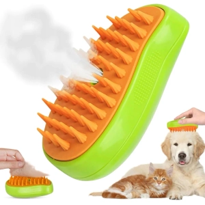 NUXIE® Szczotka parowa dla kota psa zwierząt elektryczna do pielęgnacji sierści