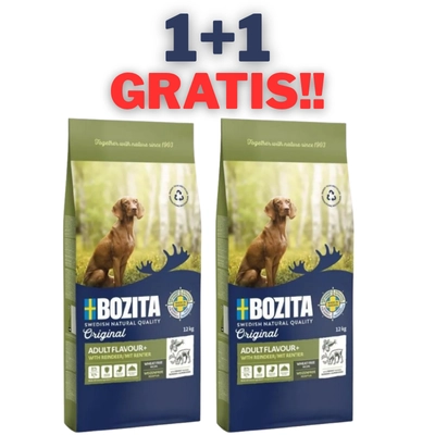 BOZITA Dog Adult Flavour Plus 3kg 1+1 GRATIS!!!