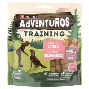 ADVENTUROS Training Przysmaki dla psów Bogate w Łososia 115g
