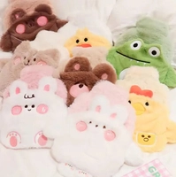 Pluszowy termofor gumowy w pokrowcu 1l