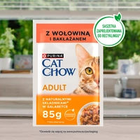 PURINA Cat Chow Adult Karma dla kotów z wołowiną i bakłażanem w galaretce 85g