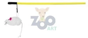 TRIXIE Mysz w futerku na wędce kolor szary