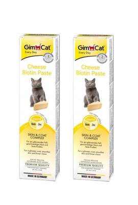 GimCat Pasta z biotyną i serem 2x50g