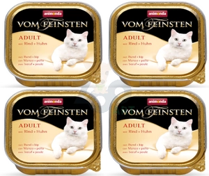 ANIMONDA Cat Vom Feinsten adult cat smak: wołowina + kurczak 32x100g