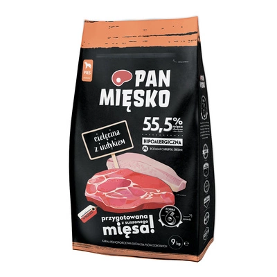 PAN MIĘSKO Cielęcina z indykiem M 9kg