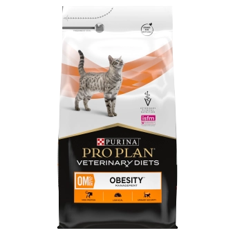 PRO PLAN Veterinary Diets OM St/Ox Obesity Management Karma sucha dla kota 5kg//Opakowanie uszkodzone (5469,5452,4869,1017) !!! 