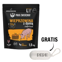 Paka Zwierzaka - Karma sucha SH Wieprzowina z dynią "L" 1,5kg  + ETUI na kupoworki GRATIS !!!