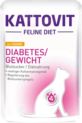 Kattovit Diabetes/Gewicht kurczak 85g saszetka