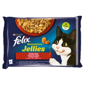 FELIX Sensations Jellies Karma dla kotów wiejskie smaki w galaretce 4x85g