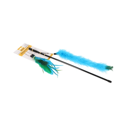 DINGO Zabawka dla kota: Wędka dla kota z wymiennymi zabawkami