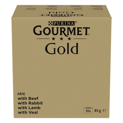 Purina Gourmet Gold Mus mix 96x85g (wołowina, królik, jagnięcina, cielęcina)