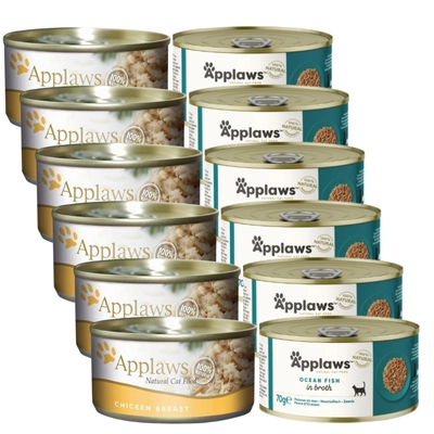 Applaws Cat Mix Smaków 12x70g PUSZKA