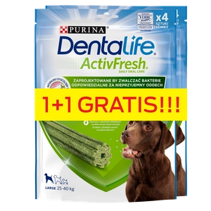 Purina Dentalife Activefresh Large 142g+142g GRATIS