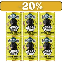 Dobry Pies Mono Kurczak/Indyk/Wieprz z kolagenem 6x400g