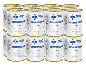 ENZO VET Renal dieta na choroby nerek z wołowiną dla psów 16x400g