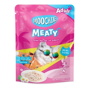 MOOCHIE Tuna In Gravy 70g mokra karma dla kota (Tuńczyk i rumianek w sosie)