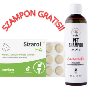 BIOVICO Sizarol Complex HA 30tabl. + PET Shampoo Camomile_Szampon Rumiankowy 250ml Hypoallergenic GRATIS !!!