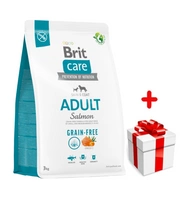 BRIT CARE Grain-free Adult Salmon 3kg + niespodzianka dla psa GRATIS!